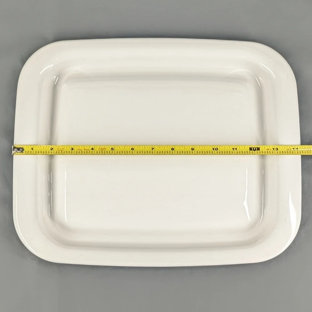 Littonware Micro-Browner Grill A-1003 Corning White Ceramic Microwave Tray